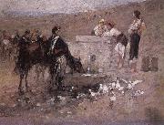 Nicolae Grigorescu Girls and Young Men by the Well